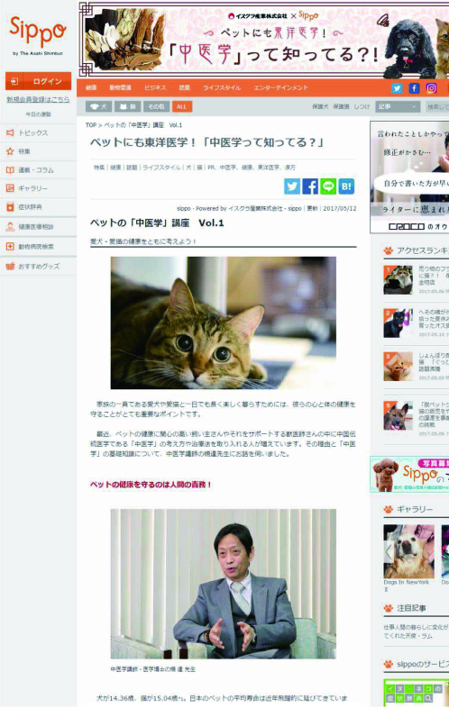 朝日新聞web「SIPPO」に記事掲載されました