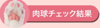 肉球チェック結果